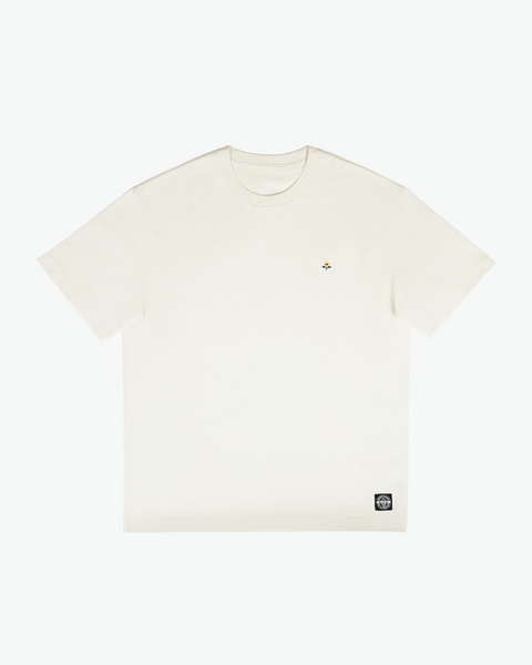 Summer Blooms Embroidered Tee（Cloud White）PRE-ORDER