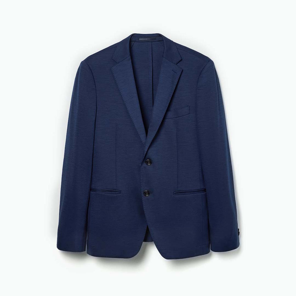 Navy Blue Blazer in Reda wool – Turo