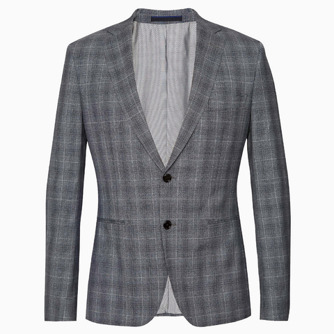 Yaletown DWR Suit Jacket (Slate-Grey Checks)