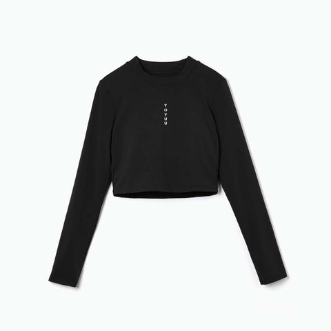 Wmns Core Cropped L/S Tee