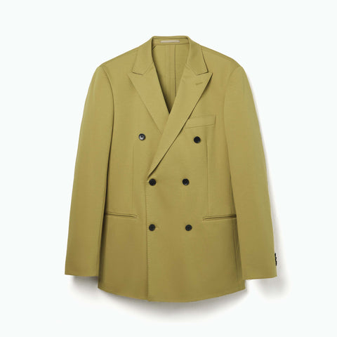 Granville 360° Double-Breasted Coat — Moss Green