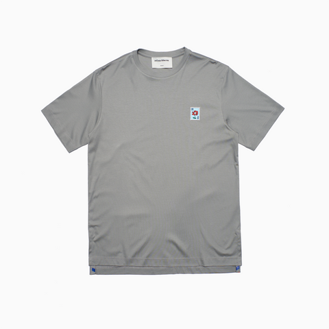 Flower Charm Stamp SS T-Shirt (Grey)