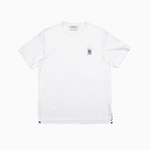 Flower Charm Stamp SS T-Shirt (White)