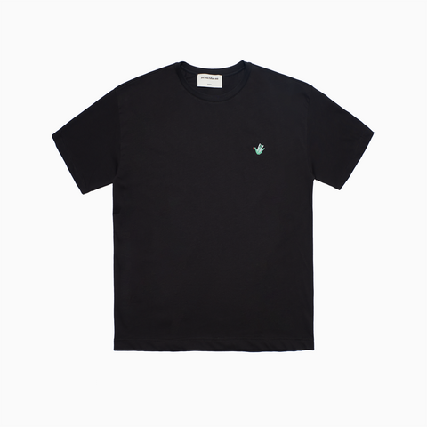 Mini Lucca Embroidered Dove SS T-Shirt (Black)