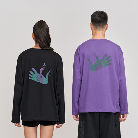 Radiance Reflective L/S Tee (Washed Purple)