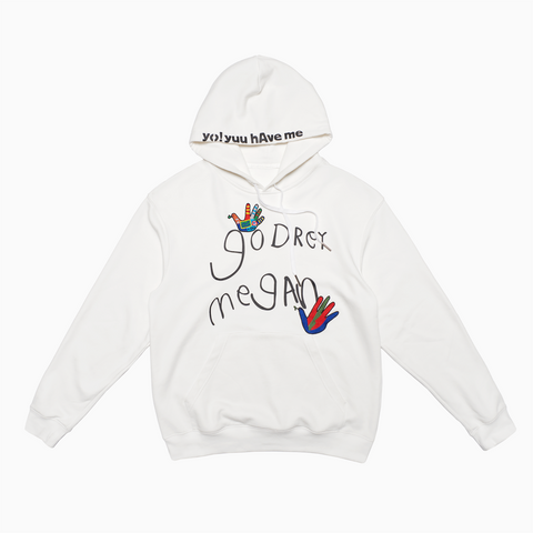 Beautiful Dreamer Embroidered L/S Hoodie (White)