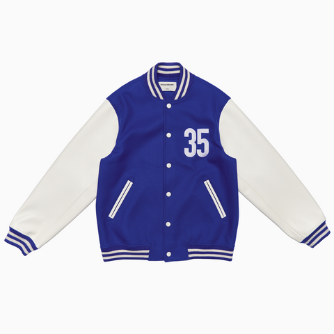 Forever 35 Varsity Jacket (Cobalt)
