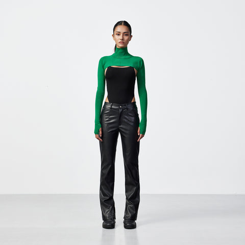 Wmns Nym Super Cropped Sleeve — Spanish Green
